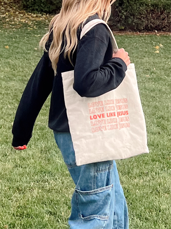 Love like Jesus Tote Bag