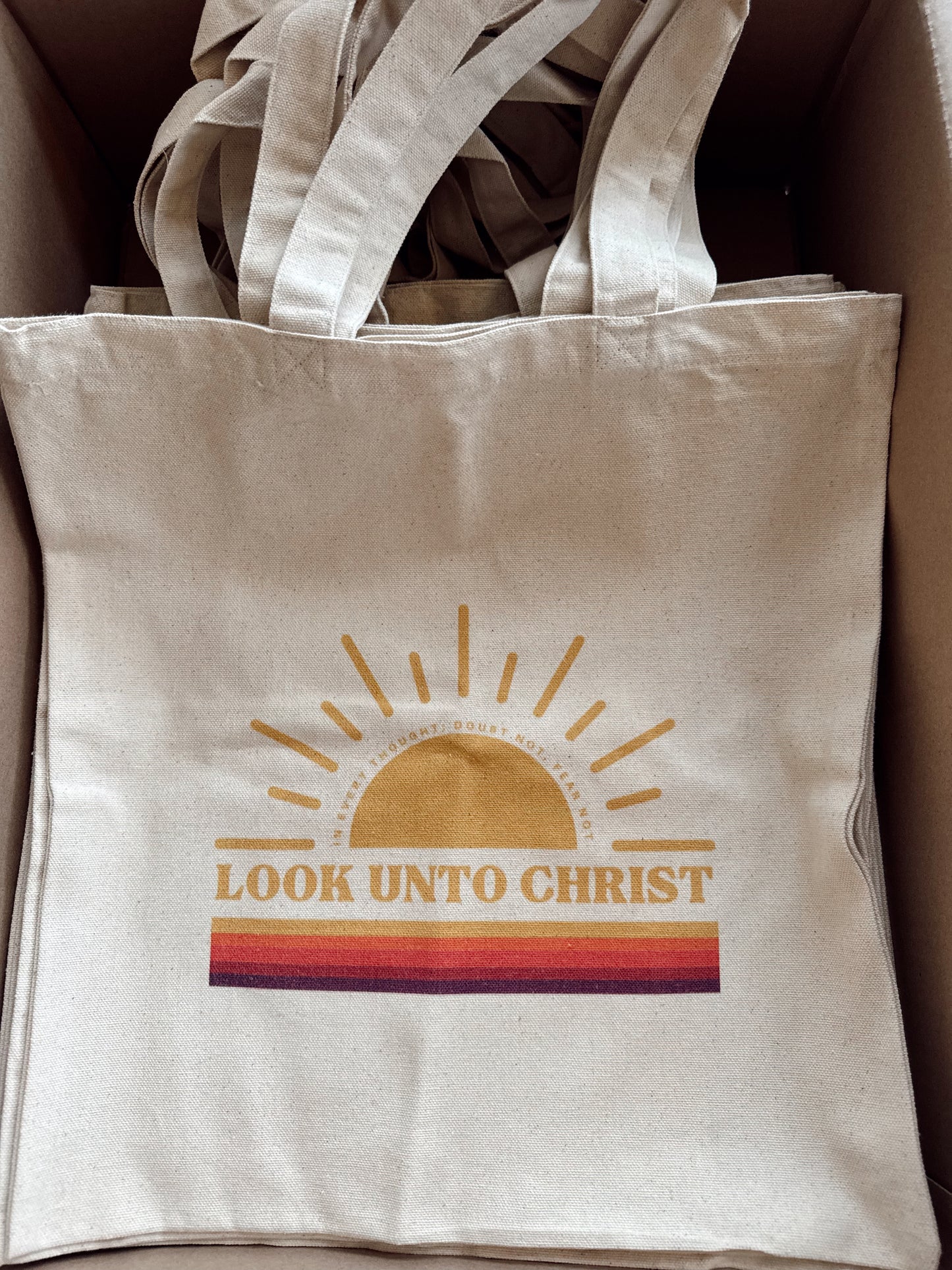 Look unto Christ Tote Bag